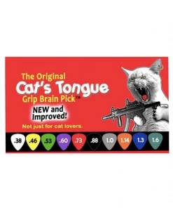 The Original Cat's Tongue Grip Brain Gray Picks - 1.0 Mm, 10 Pack