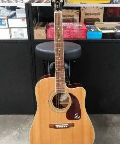 Acoustic Guitars Epiphone DR-200CENA Acoustic Electric Cutaway Guitar Natural - Pre Owned